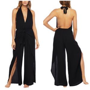 BCBGMaxAzria Wrap Me Up Tie Front Jumpsuit